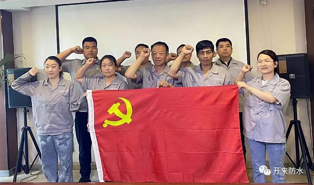 學(xué)思踐悟，再建新功 | 開來濕克威防水積極開展主題黨日活動(dòng)
